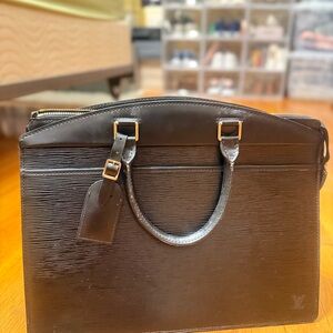 Stylish Black Leather Tote Bag